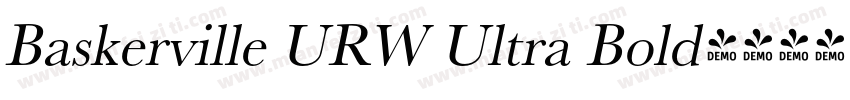 Baskerville URW Ultra Bold字体转换